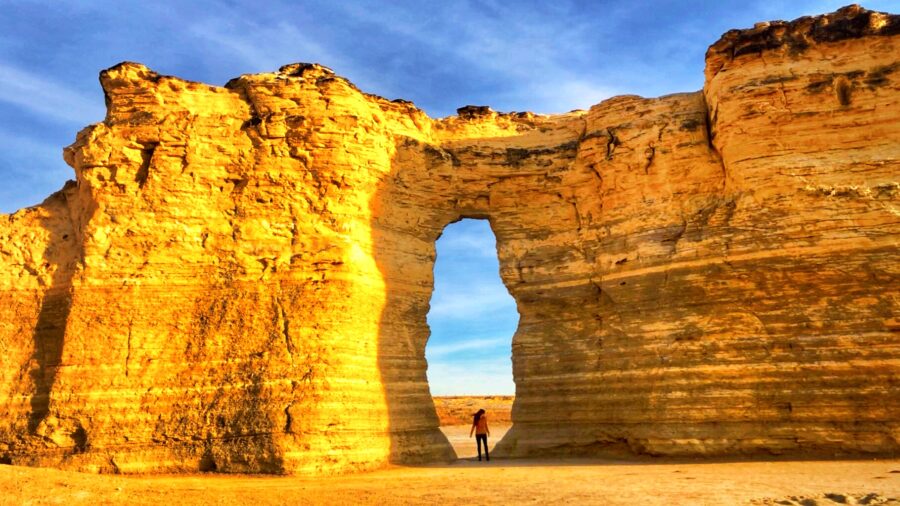Monument Rocks, Kansas | Cretaceous Chalk Cliffs in the Middle of the Prairie